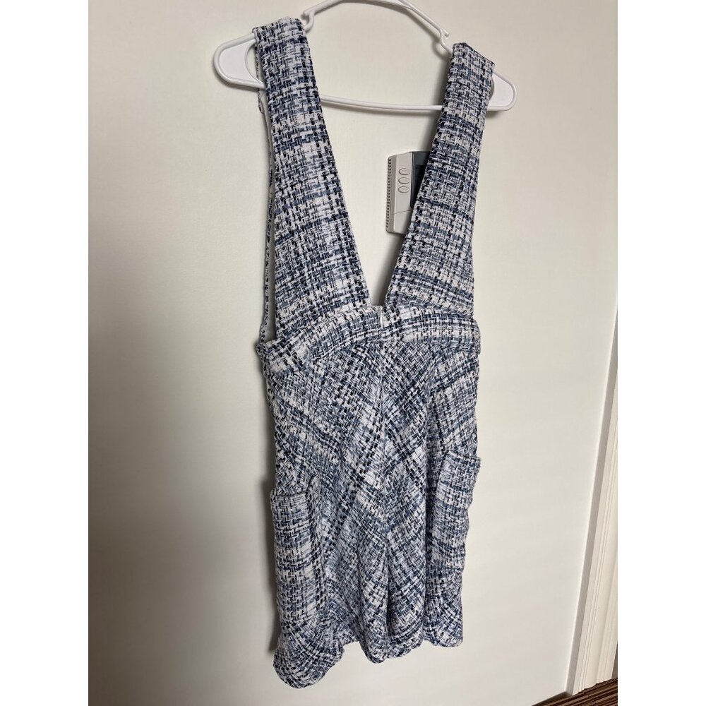 Love Is All Tweed-Style Blue & White Jumper Dress With Pockets, never worn - Picture 4 of 6